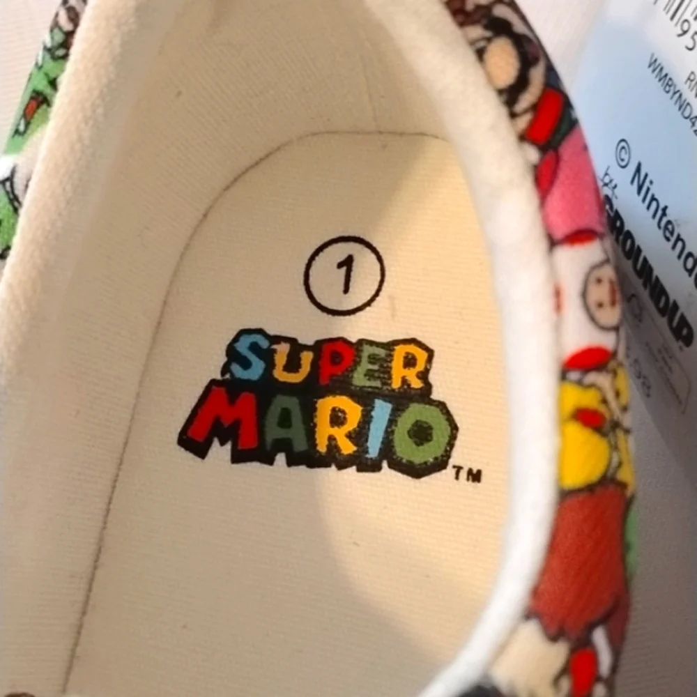 Nintendo By Ground Up Super Mario Theme Sneakers and Mug Set, Size: 1, NWT